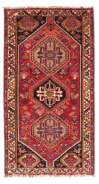 Tapis persan - Nomadic - 161 x 88 cm - rouge foncé