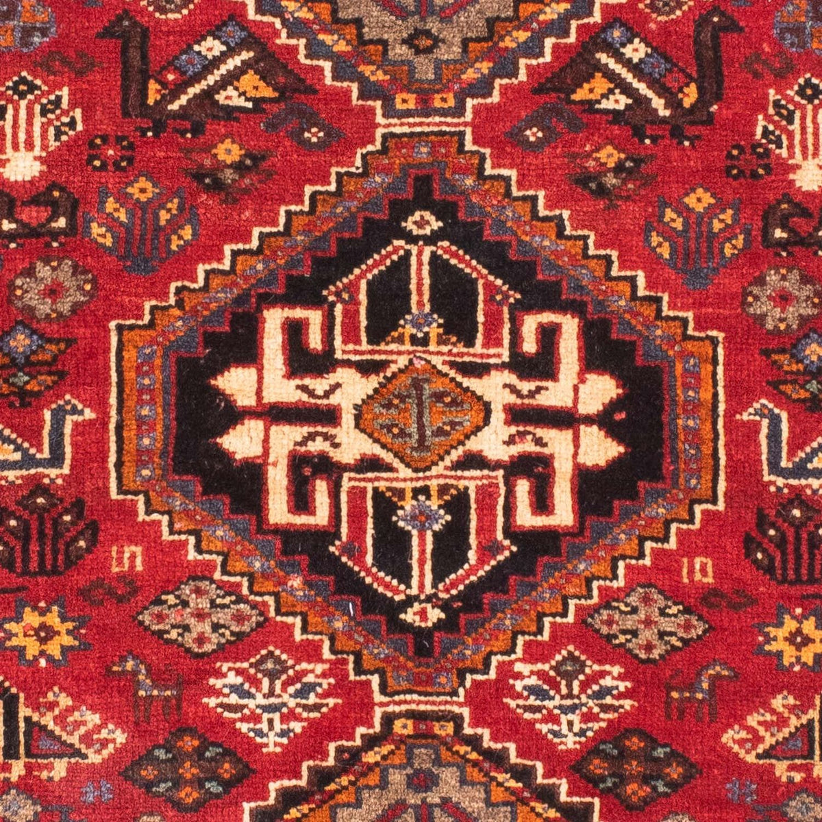 Tapis persan - Nomadic - 161 x 88 cm - rouge foncé