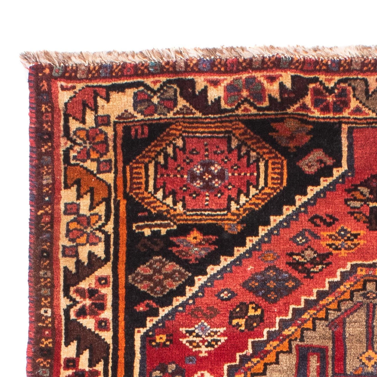 Tapis persan - Nomadic - 161 x 88 cm - rouge foncé