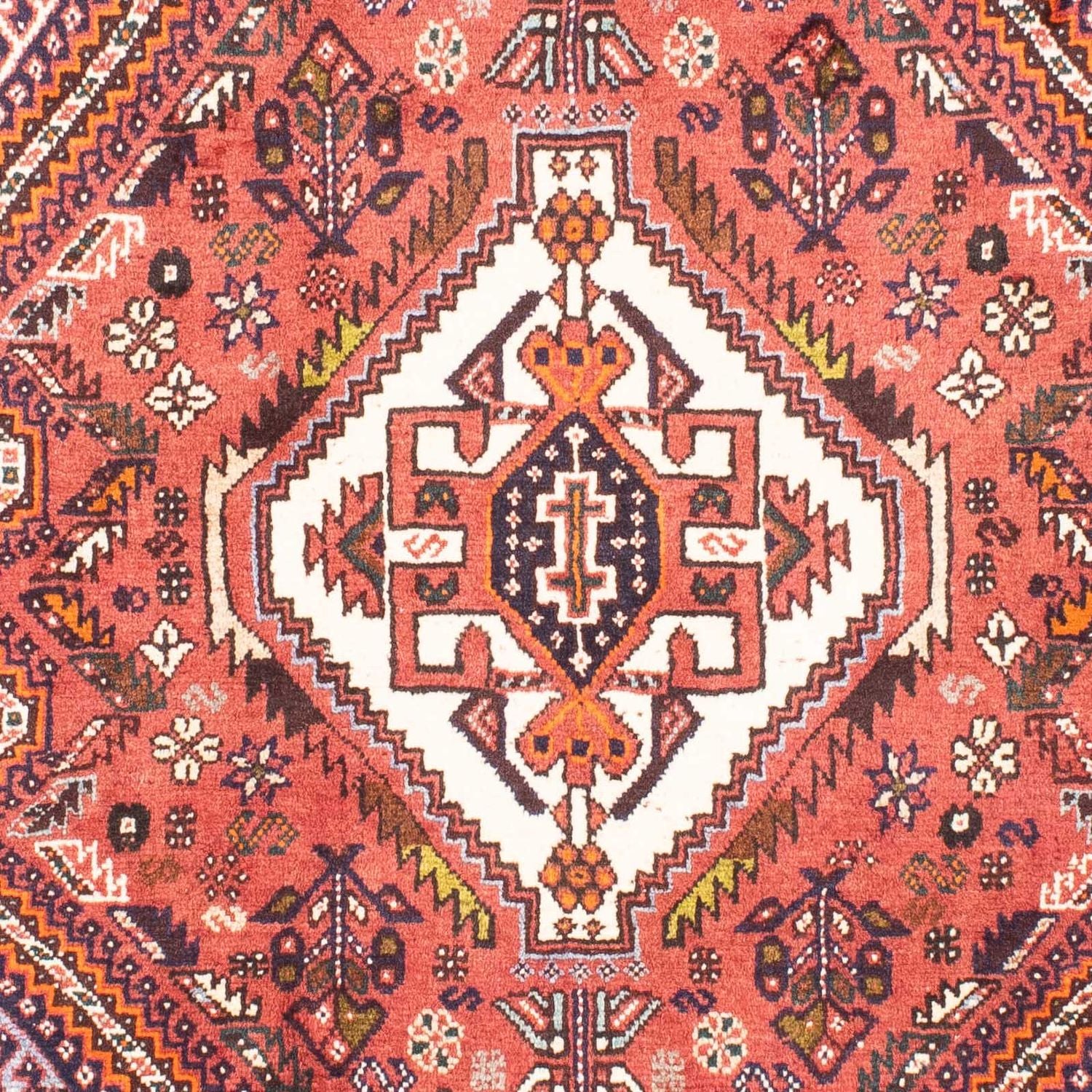 Tapis persan - Nomadic - 170 x 118 cm - rouge clair