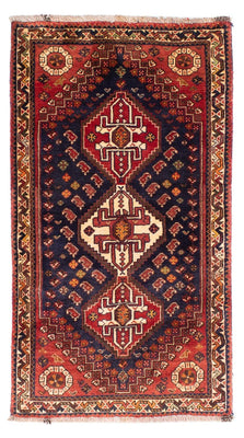 Tapis persan - Nomadic - 148 x 80 cm - bleu foncé