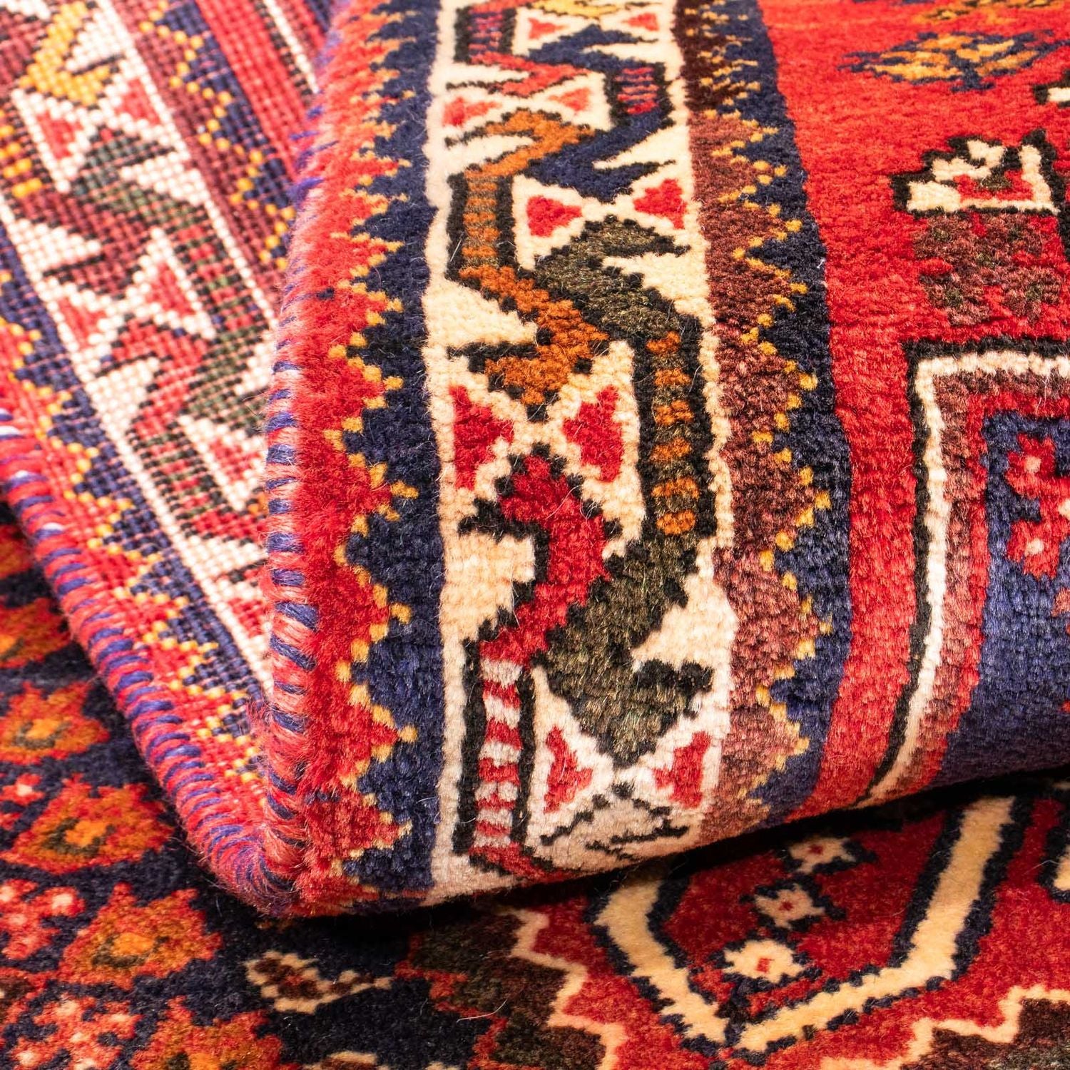 Tapis persan - Nomadic - 148 x 80 cm - bleu foncé
