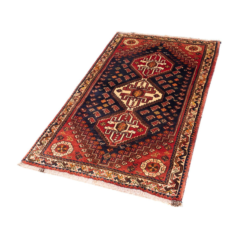 Tapis persan - Nomadic - 148 x 80 cm - bleu foncé