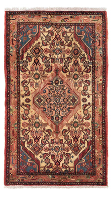 Tapis persan - Nomadic - 134 x 76 cm - rouge clair