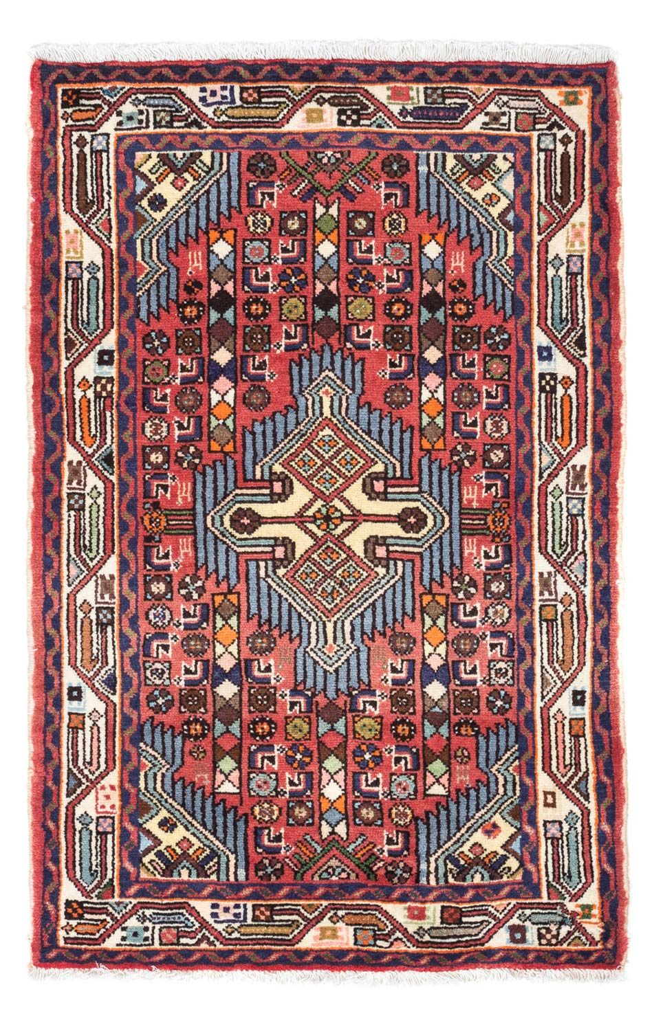 Tapis persan - Nomadic - 120 x 75 cm - rouge clair
