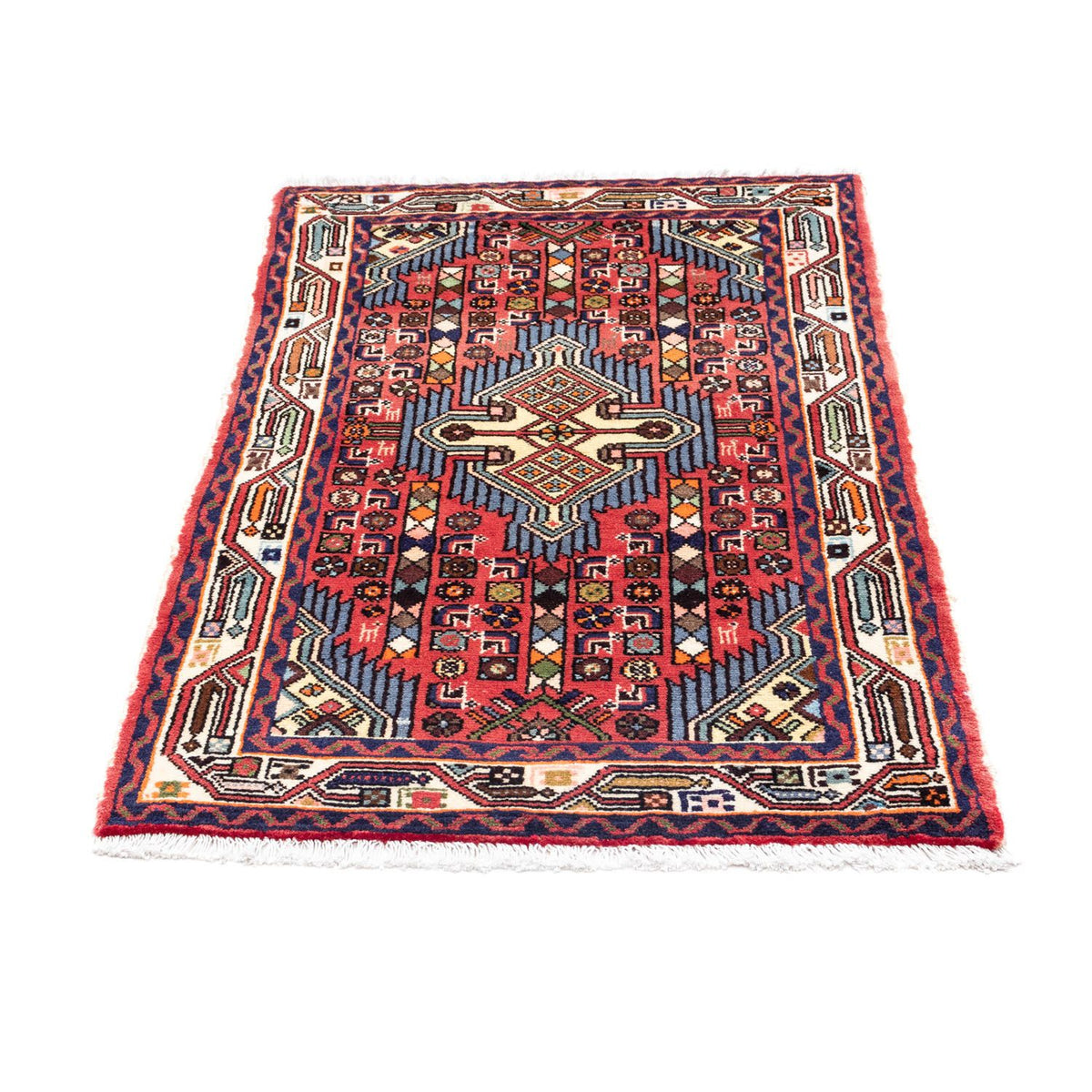 Tapis persan - Nomadic - 120 x 75 cm - rouge clair