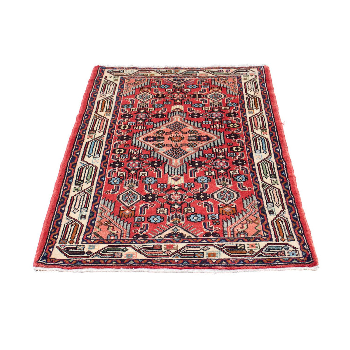 Tapis persan - Nomadic - 126 x 80 cm - rouge