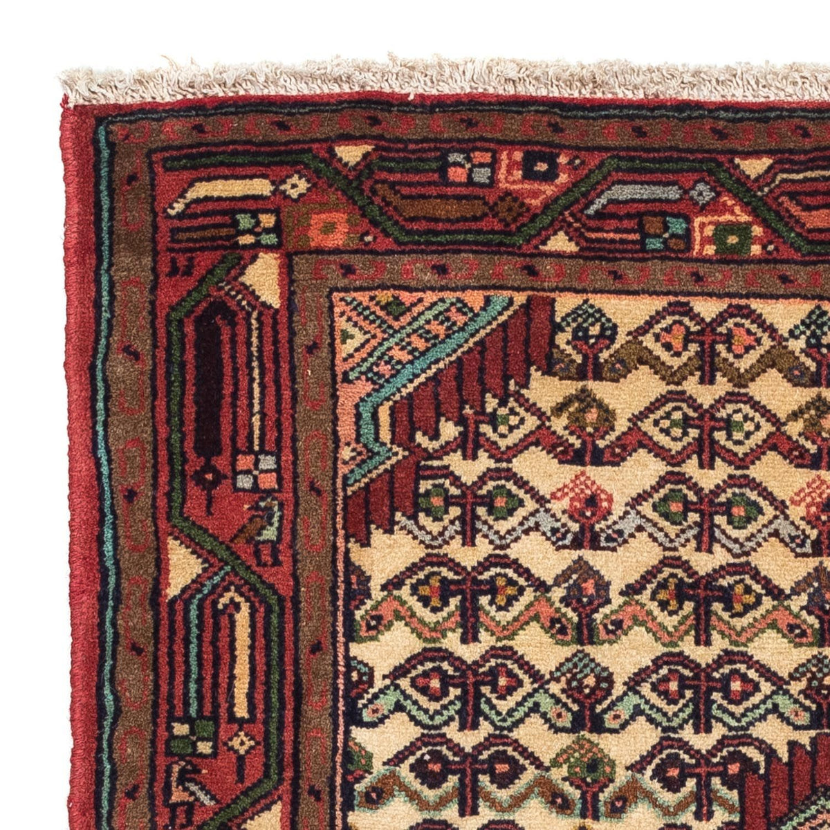 Tapis persan - Nomadic - 119 x 81 cm - rouge