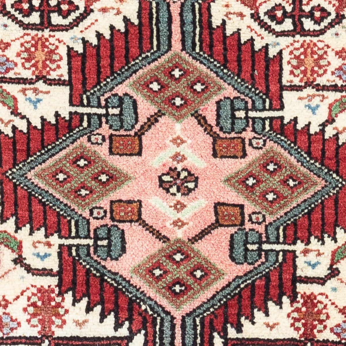 Tapis persan - Nomadic - 125 x 78 cm - rouge clair