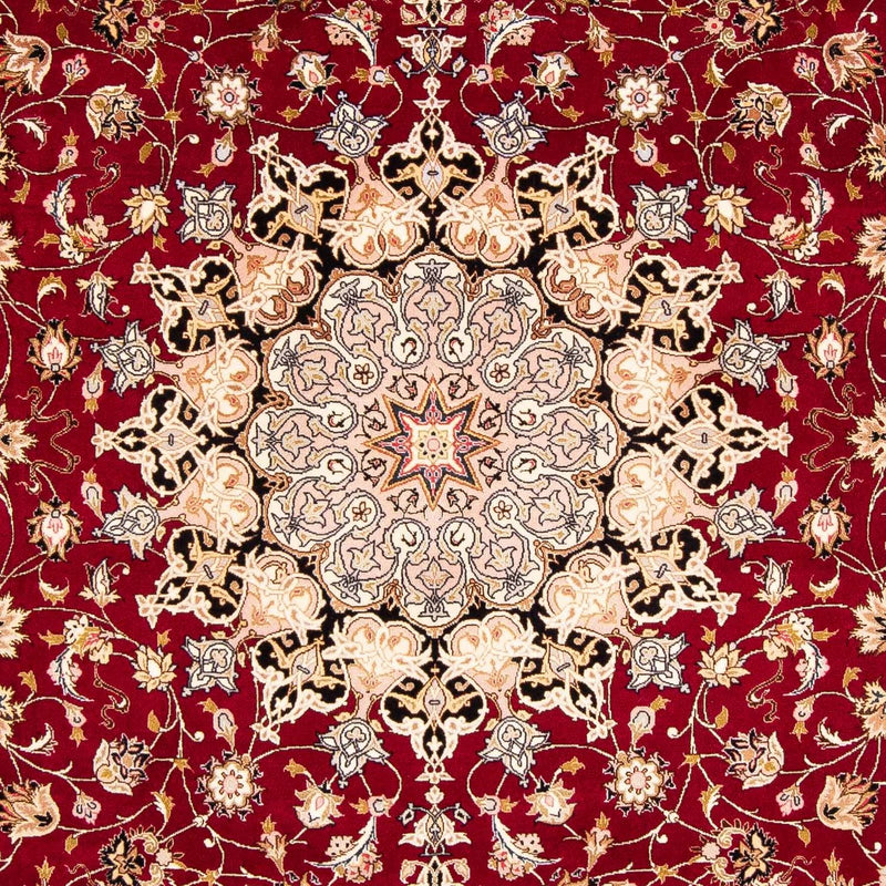 Tapis persan - Tabriz - Royal - 303 x 202 cm - rouge foncé