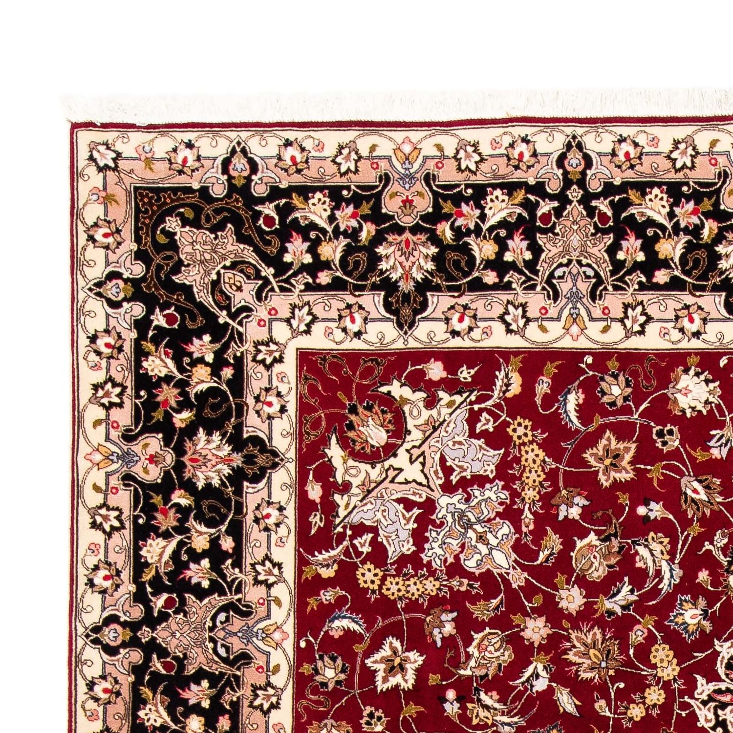 Tapis persan - Tabriz - Royal - 303 x 202 cm - rouge foncé