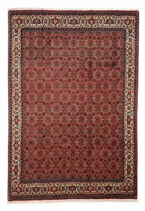 Tapis persan - Bidjar - 290 x 200 cm - rouge foncé
