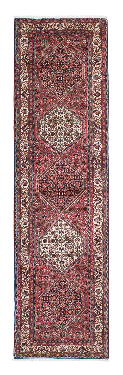 Tapis de couloir Tapis persan - Bidjar - 313 x 83 cm - rouge clair