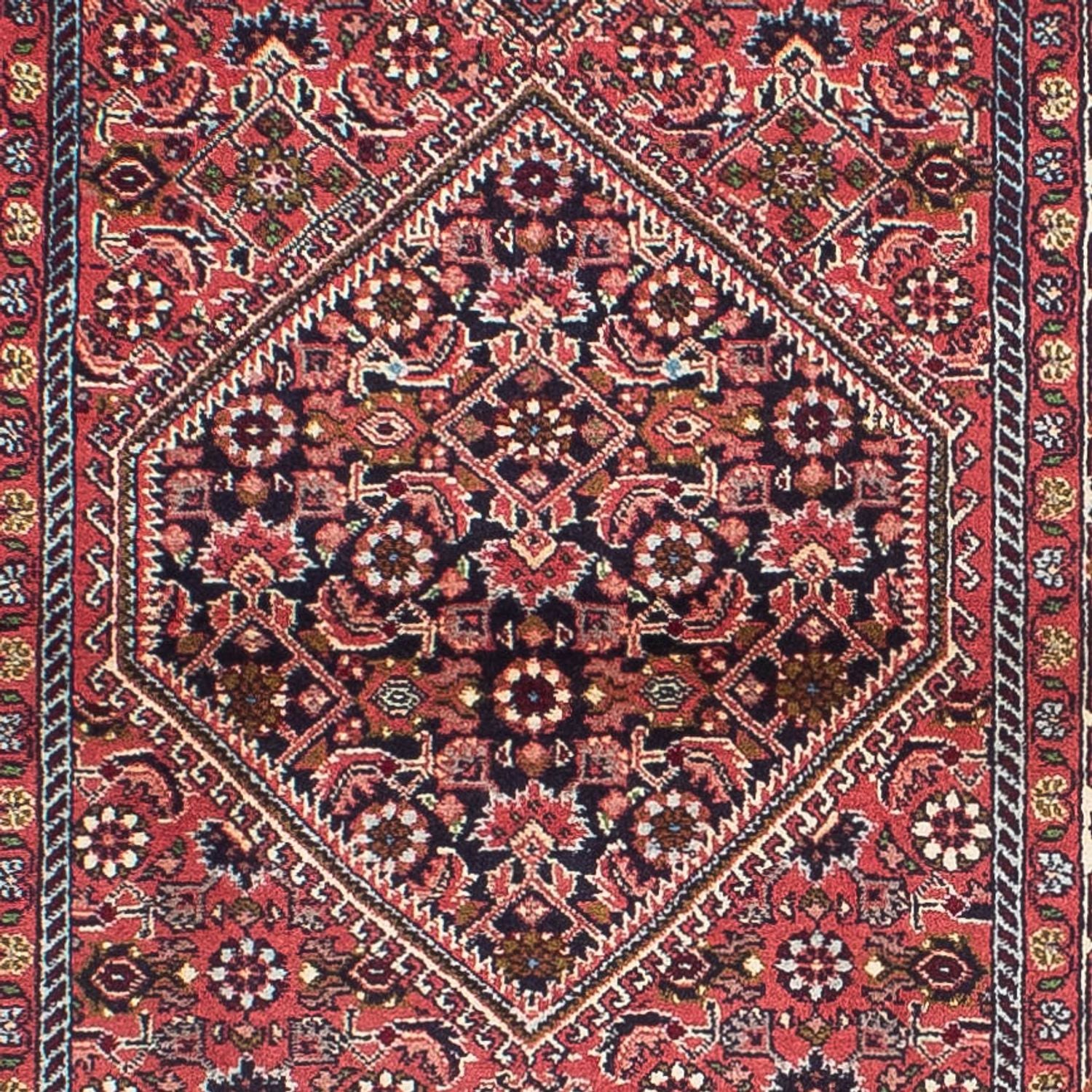 Tapis de couloir Tapis persan - Bidjar - 313 x 83 cm - rouge clair