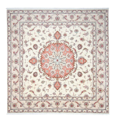 Tapis persan - Tabriz - Royal carré  - 309 x 295 cm - beige