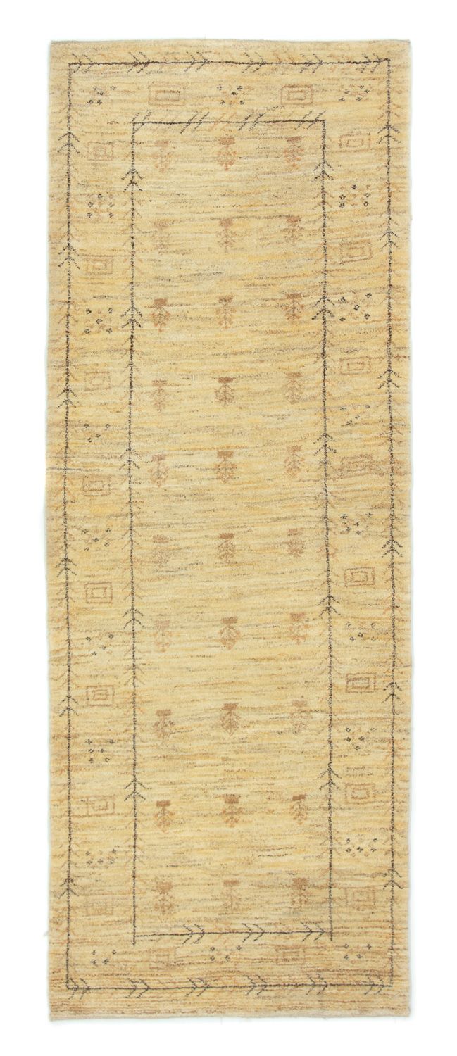 Tapis de couloir Tapis Gabbeh - Persan - 236 x 85 cm - beige