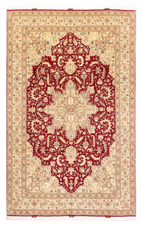 Tapis persan - Tabriz - Royal - 300 x 200 cm - rouge foncé