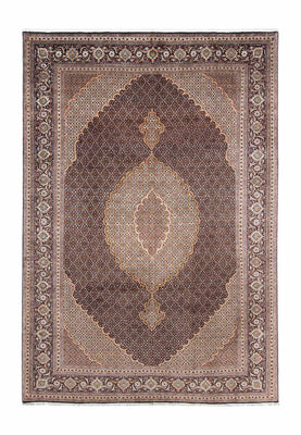Tapis persan - Tabriz - 295 x 202 cm - bleu foncé