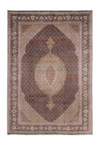 Tapis persan - Tabriz - 295 x 202 cm - bleu foncé
