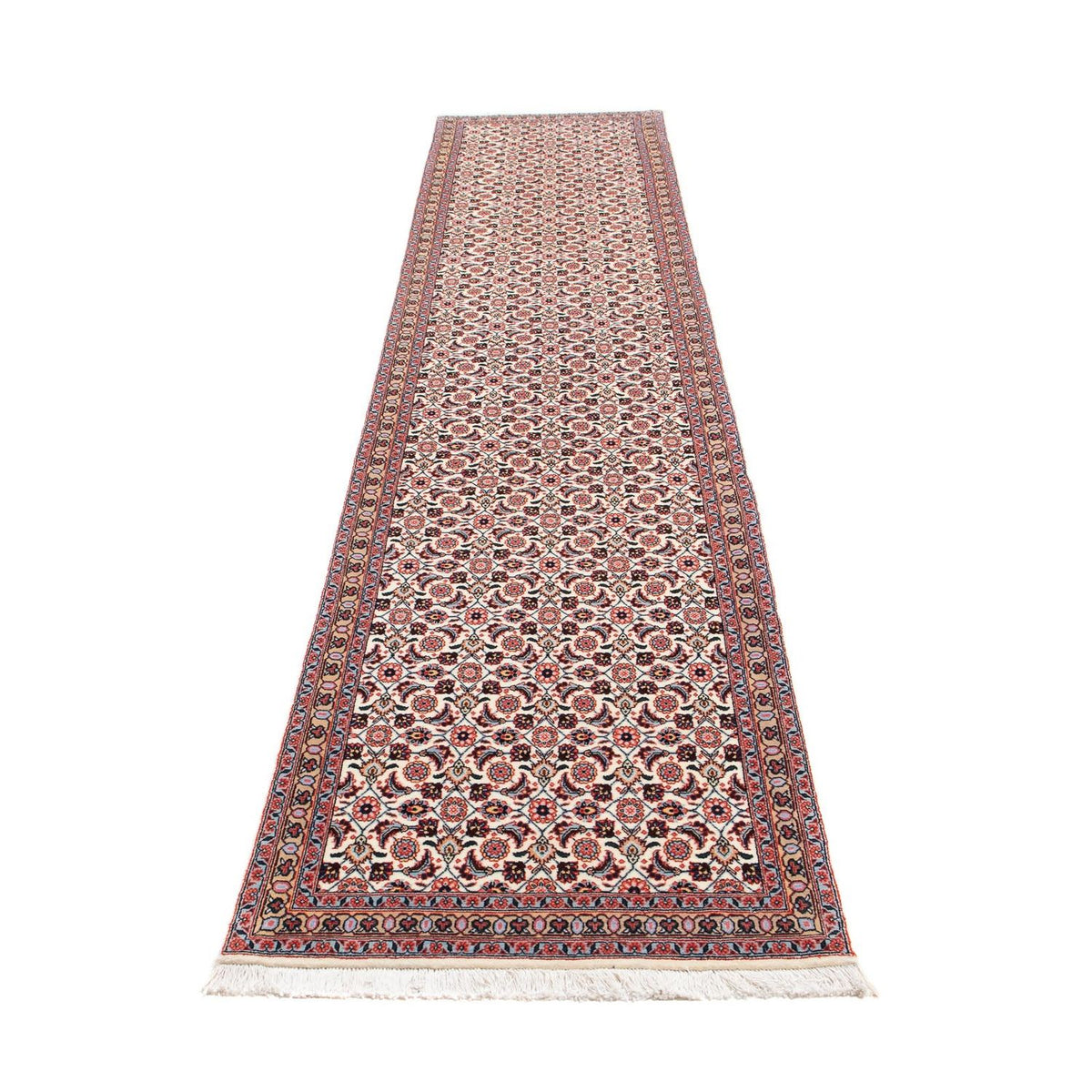 Tapis de couloir Tapis persan - Tabriz - 392 x 73 cm - multicolore
