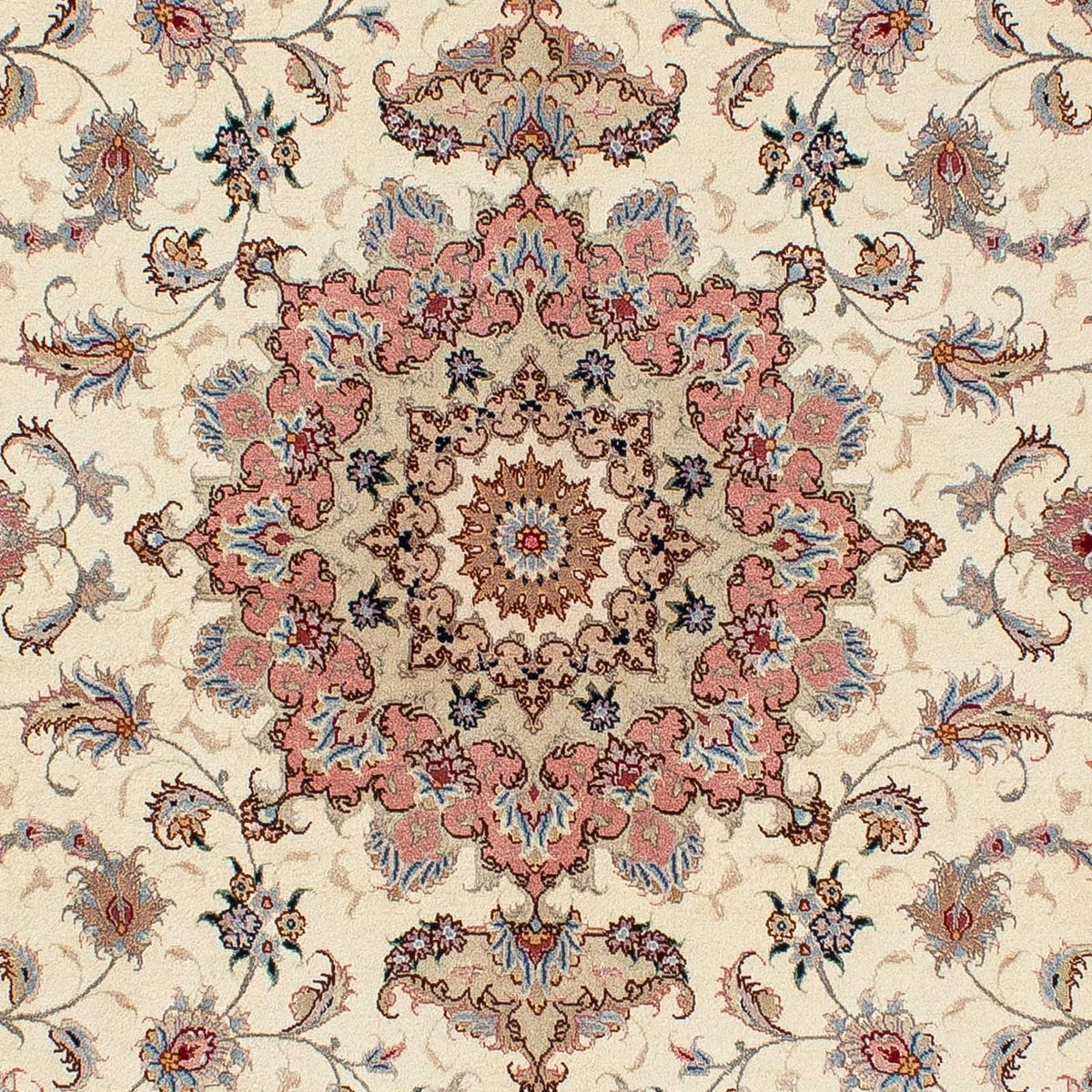 Tapis persan - Tabriz - Royal - 210 x 150 cm - beige