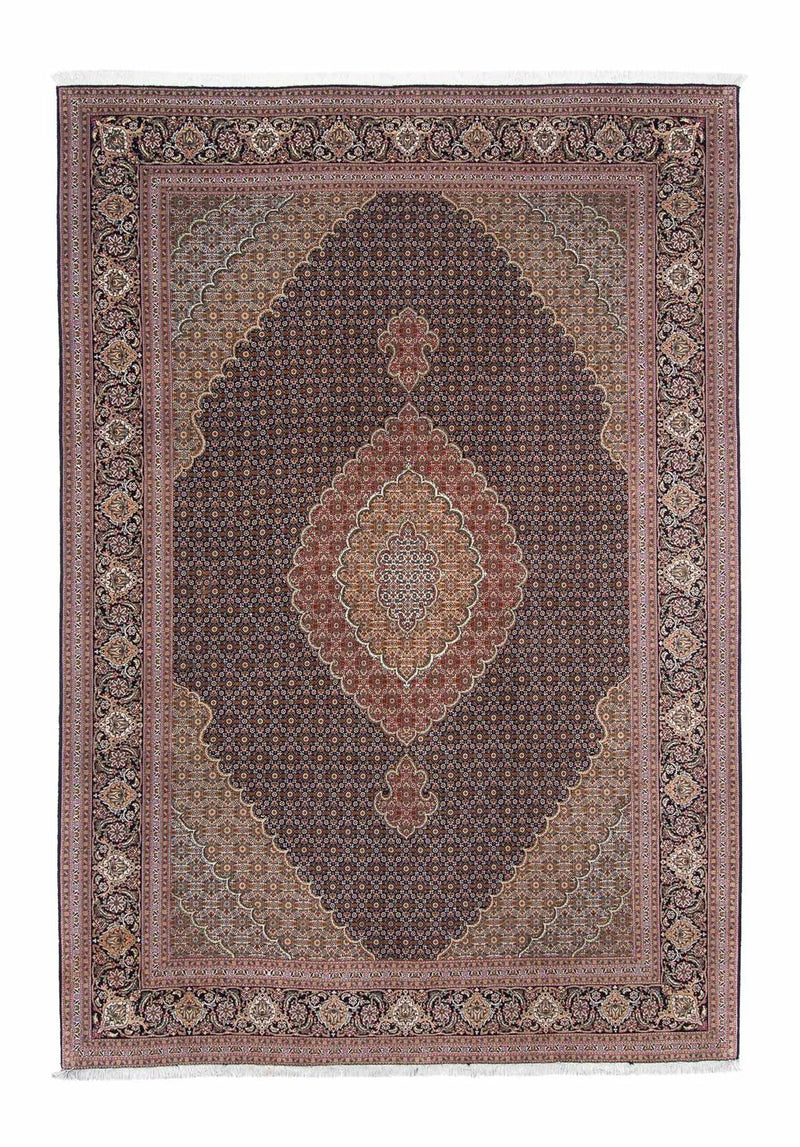 Tapis persan - Tabriz - 294 x 208 cm - marron foncé