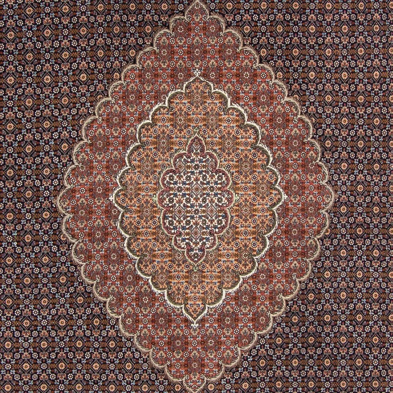 Tapis persan - Tabriz - 294 x 208 cm - marron foncé