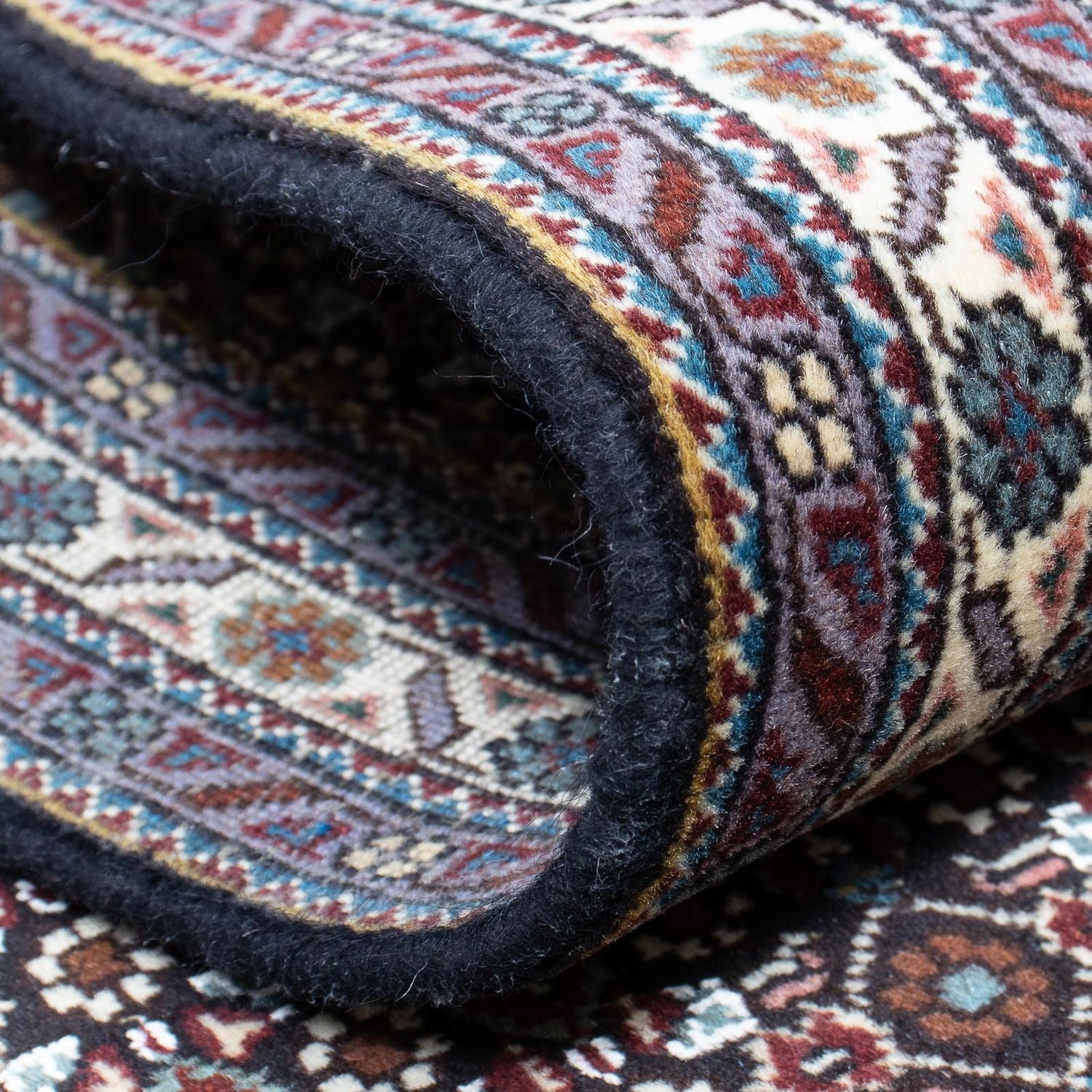 Tapis de couloir Tapis persan - Tabriz - 348 x 71 cm - gris