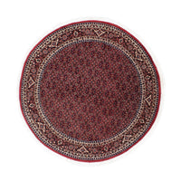 Tapis persan - Bidjar ronde  - 160 x 160 cm - rouge foncé
