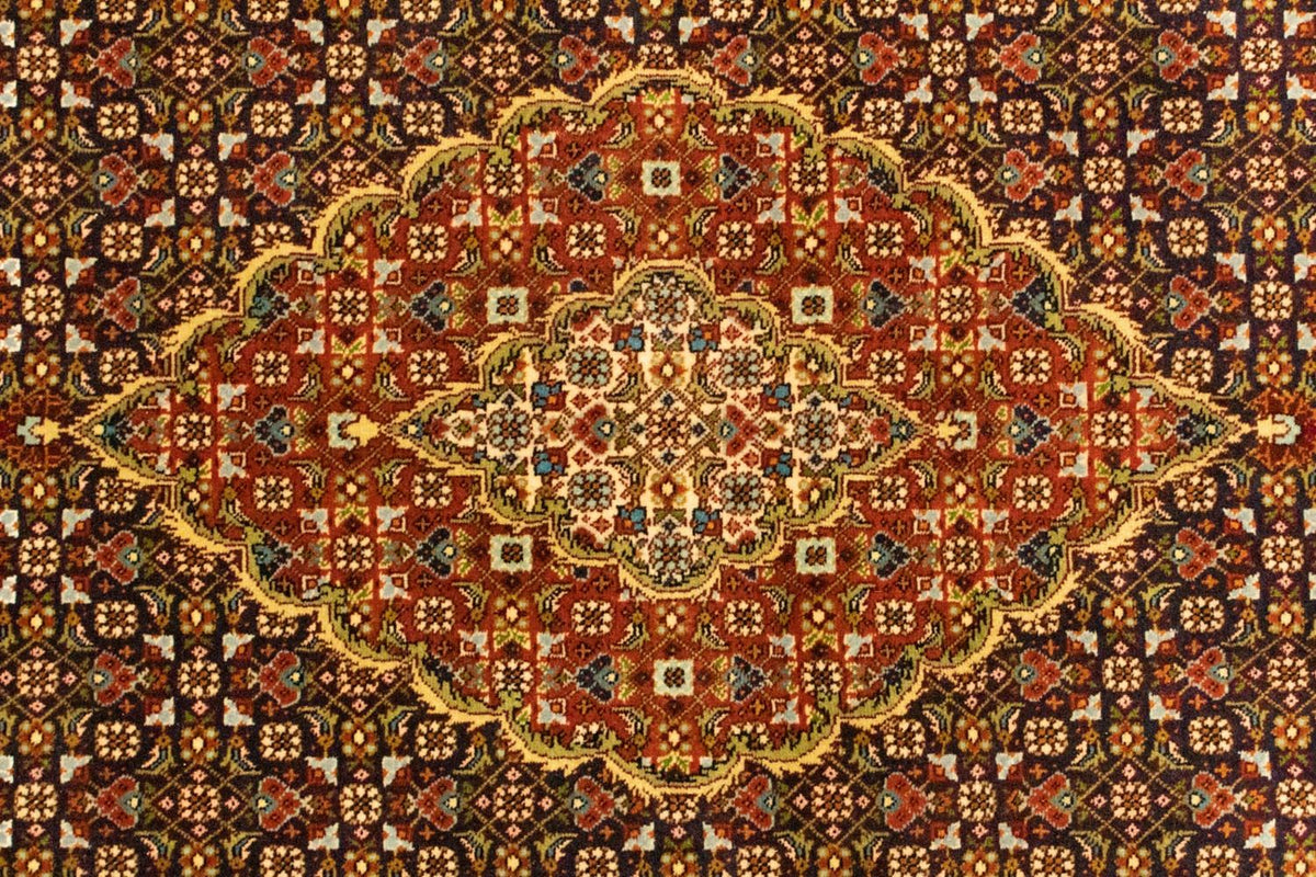 Tapis persan - Tabriz - 152 x 100 cm - rouge foncé