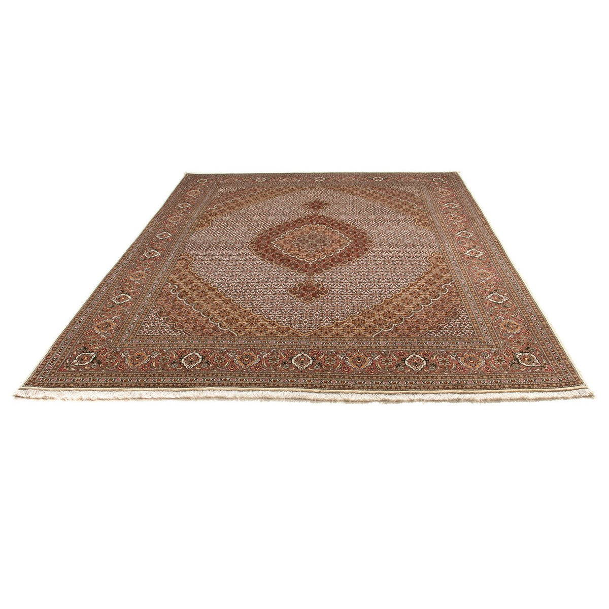 Tapis persan - Tabriz - 254 x 205 cm - marron