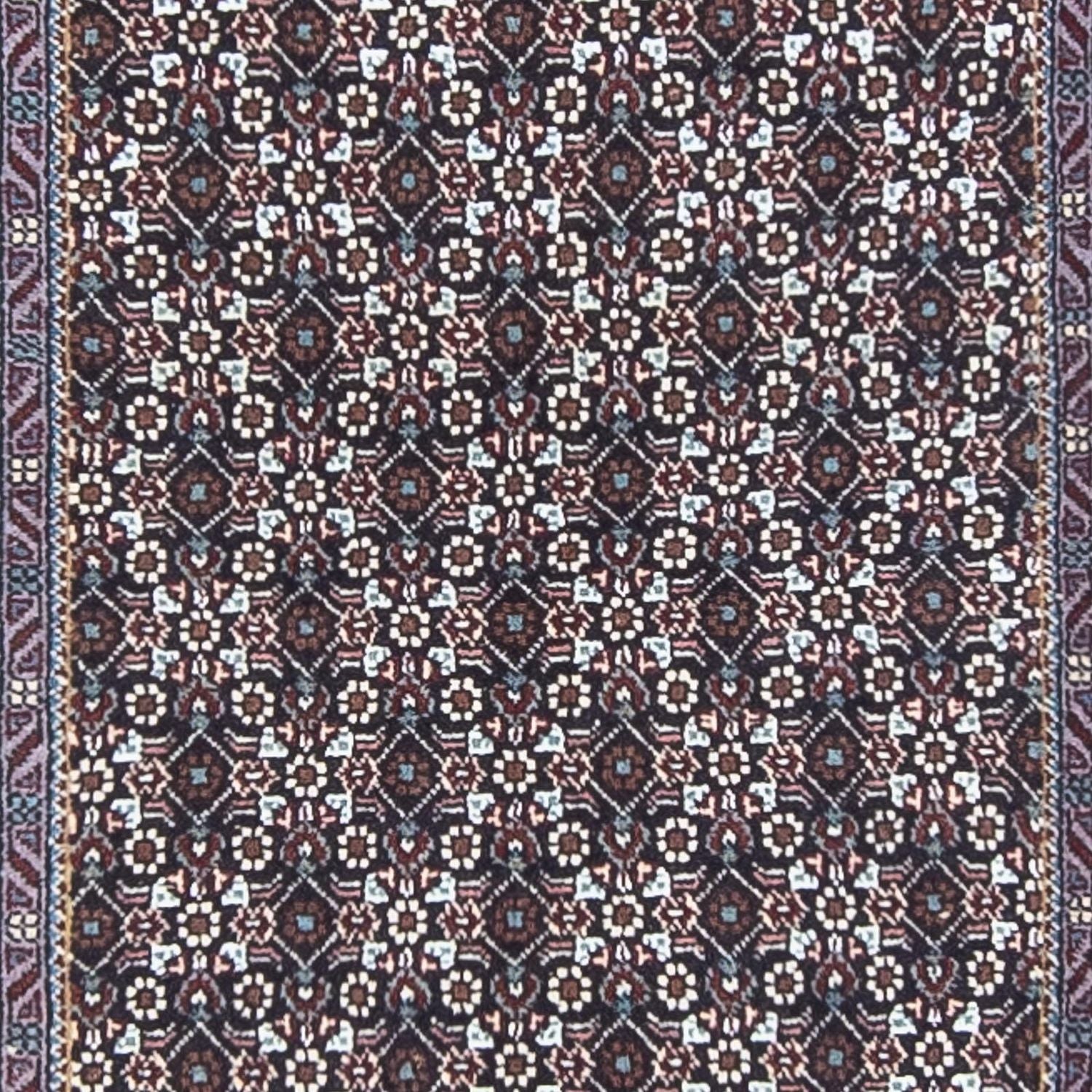 Tapis de couloir Tapis persan - Tabriz - 348 x 70 cm - gris