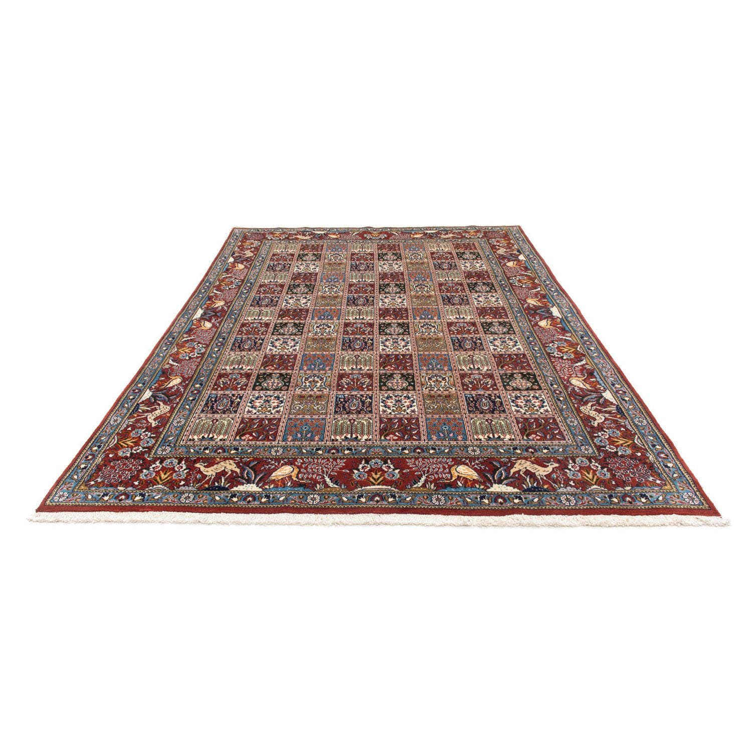 Tapis persan - Classique - 295 x 195 cm - rouge foncé
