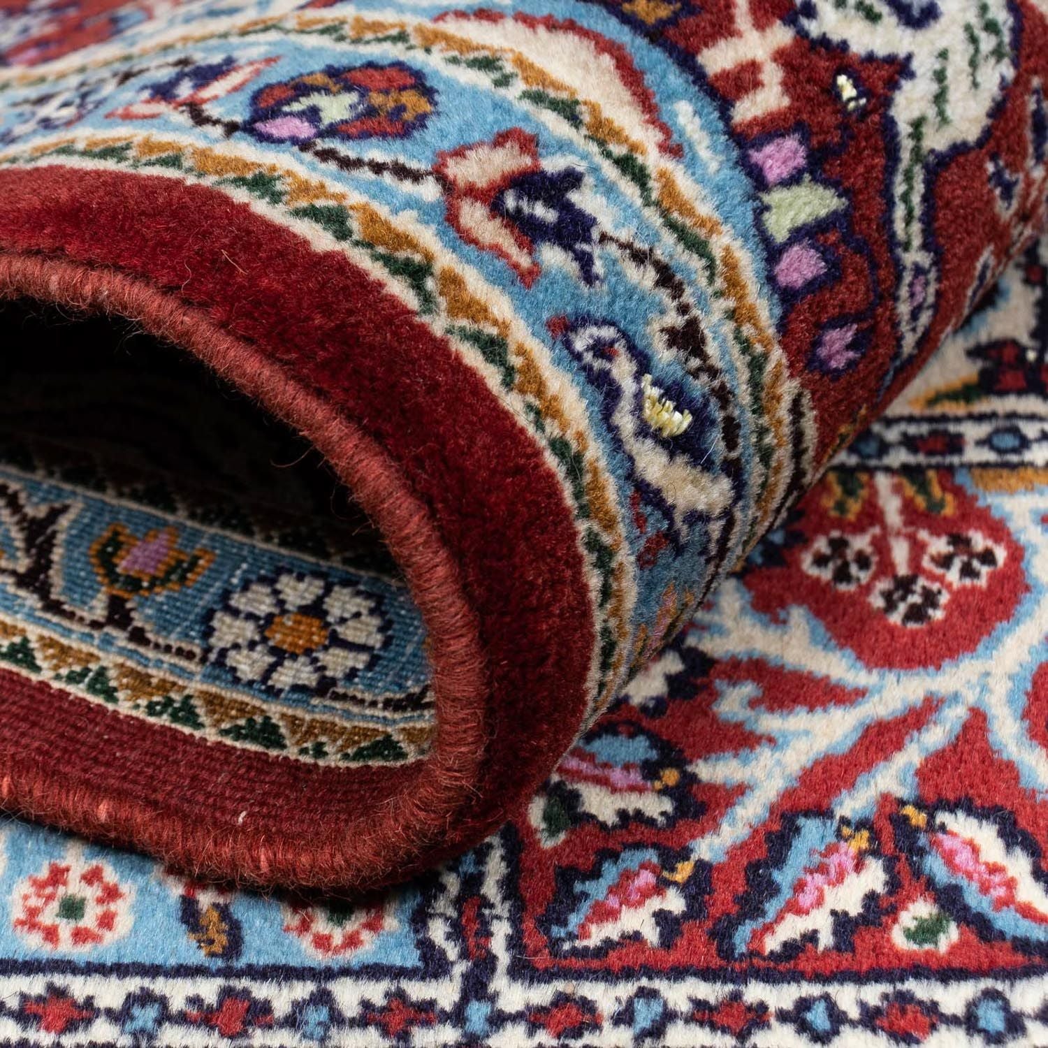 Tapis persan - Classique - 248 x 152 cm - rouge foncé