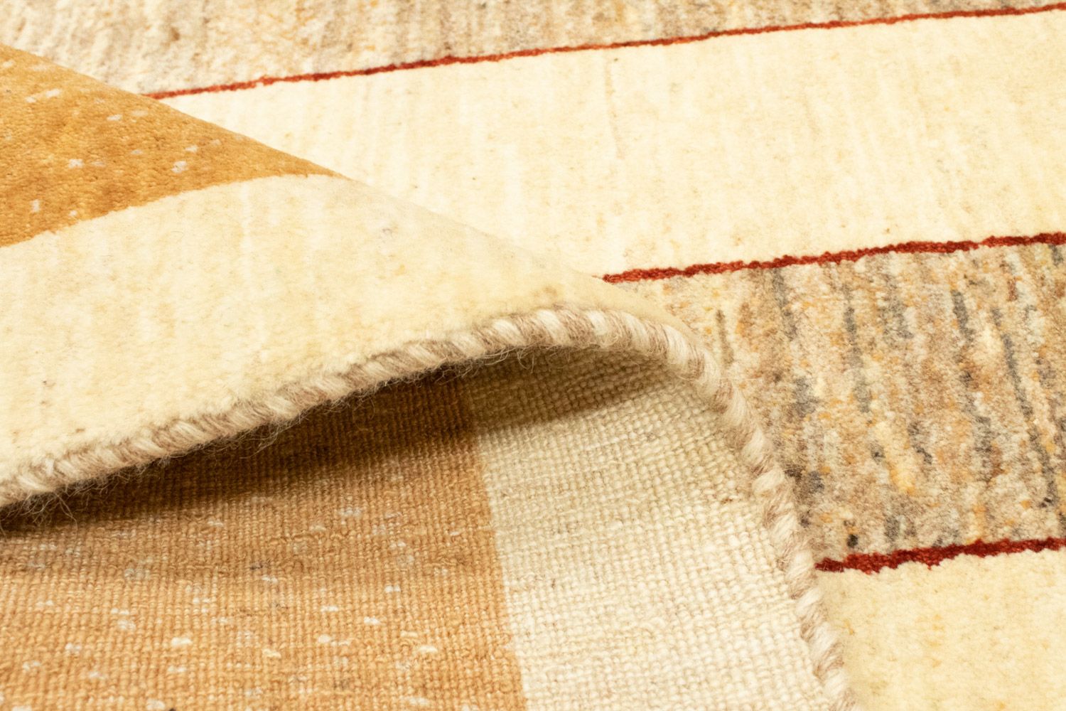 Tapis Gabbeh - Loribaft Persan - 236 x 167 cm - beige