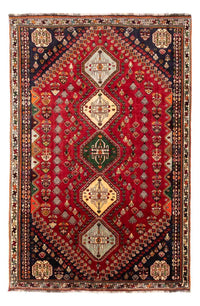 Tapis persan - Nomadic - 258 x 175 cm - rouge foncé