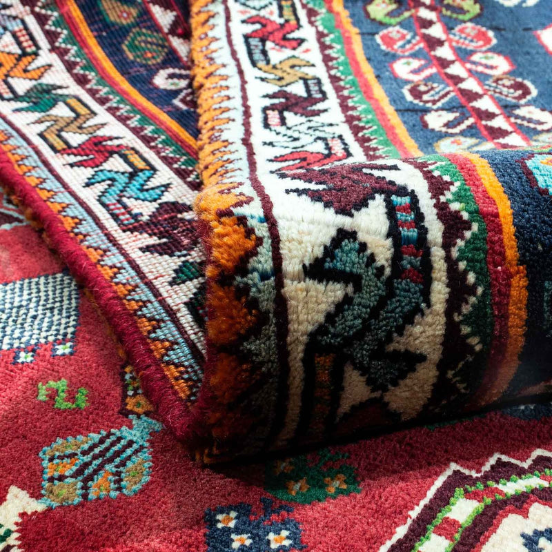 Tapis persan - Nomadic - 258 x 175 cm - rouge foncé