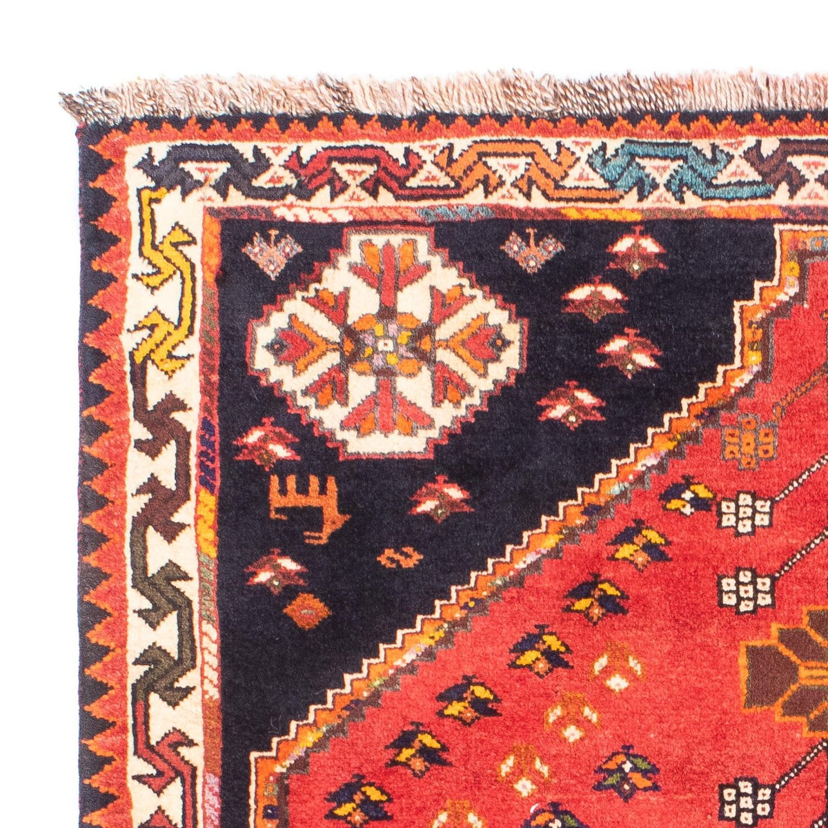 Tapis persan - Nomadic - 158 x 112 cm - rouge foncé