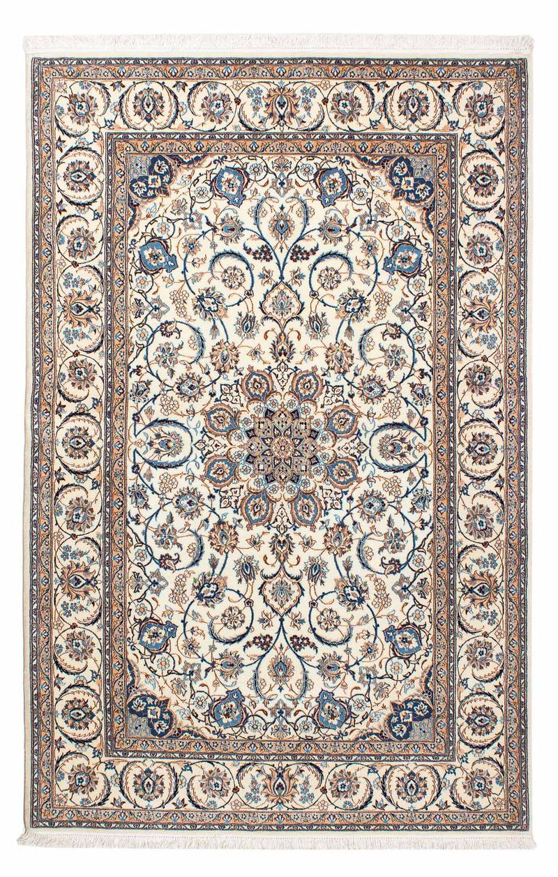 Tapis persan - Nain - Premium - 201 x 123 cm - beige
