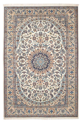 Tapis persan - Nain - Premium - 201 x 130 cm - beige