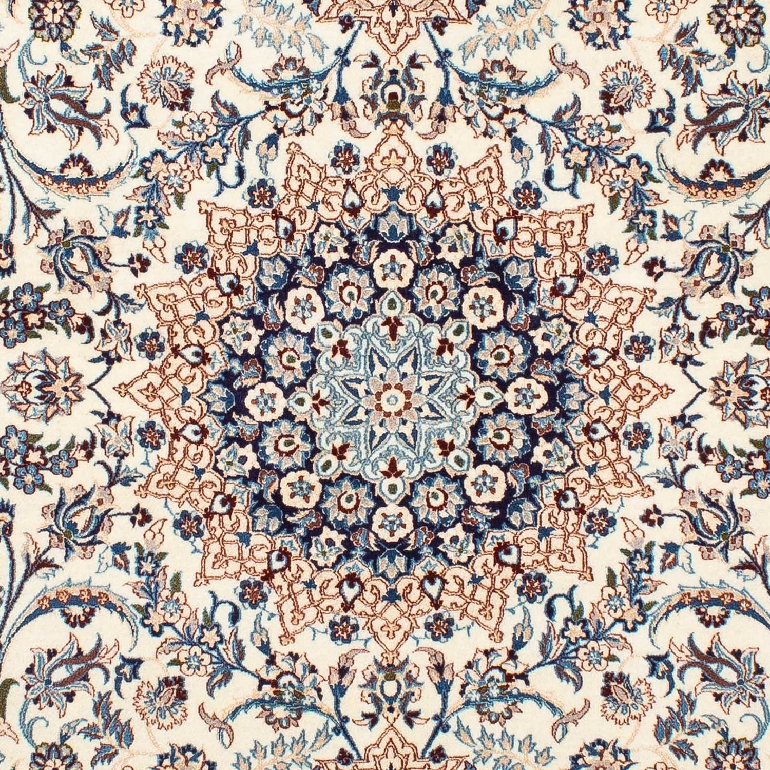 Tapis persan - Nain - Premium - 201 x 130 cm - beige