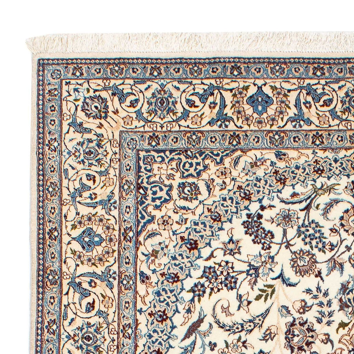 Tapis persan - Nain - Premium - 201 x 130 cm - beige