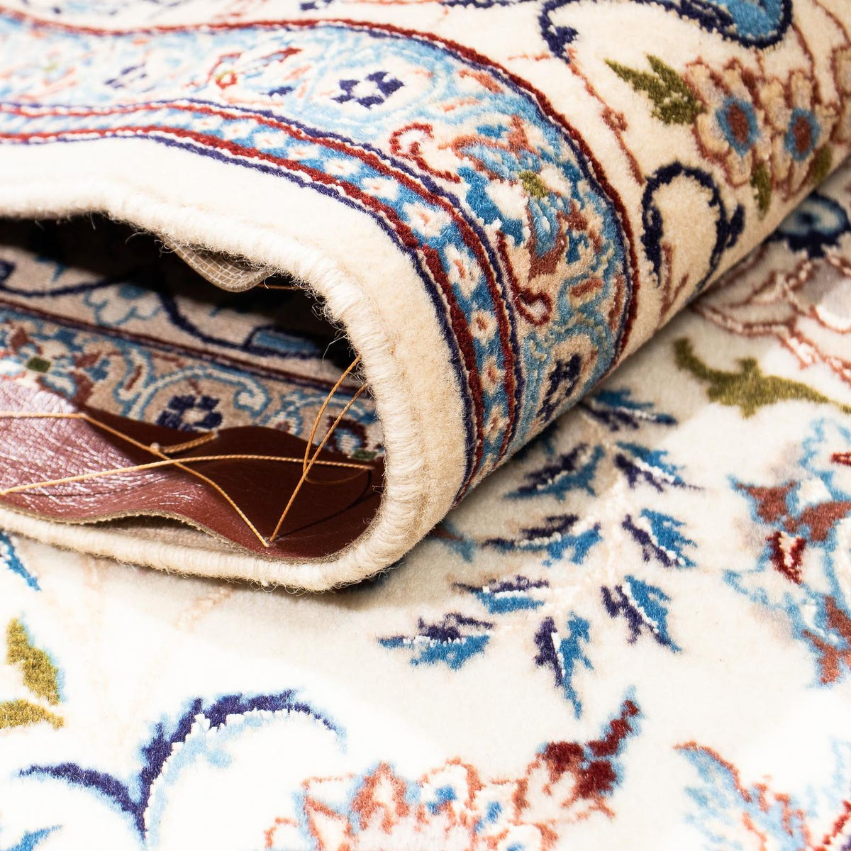 Tapis persan - Nain - Premium - 201 x 130 cm - beige