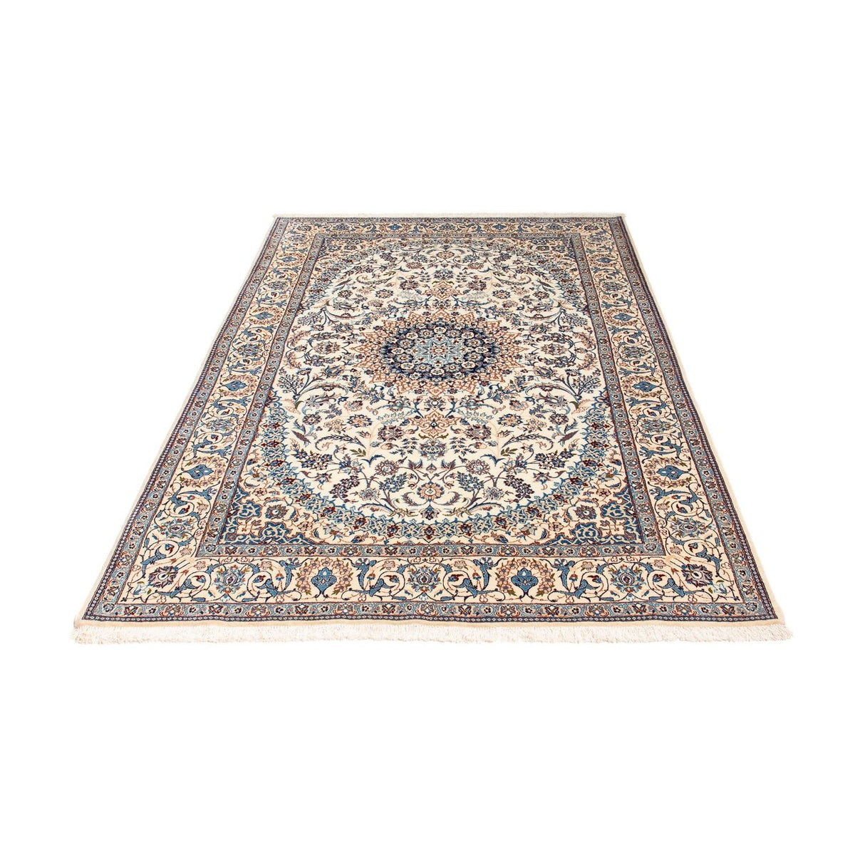 Tapis persan - Nain - Premium - 201 x 130 cm - beige