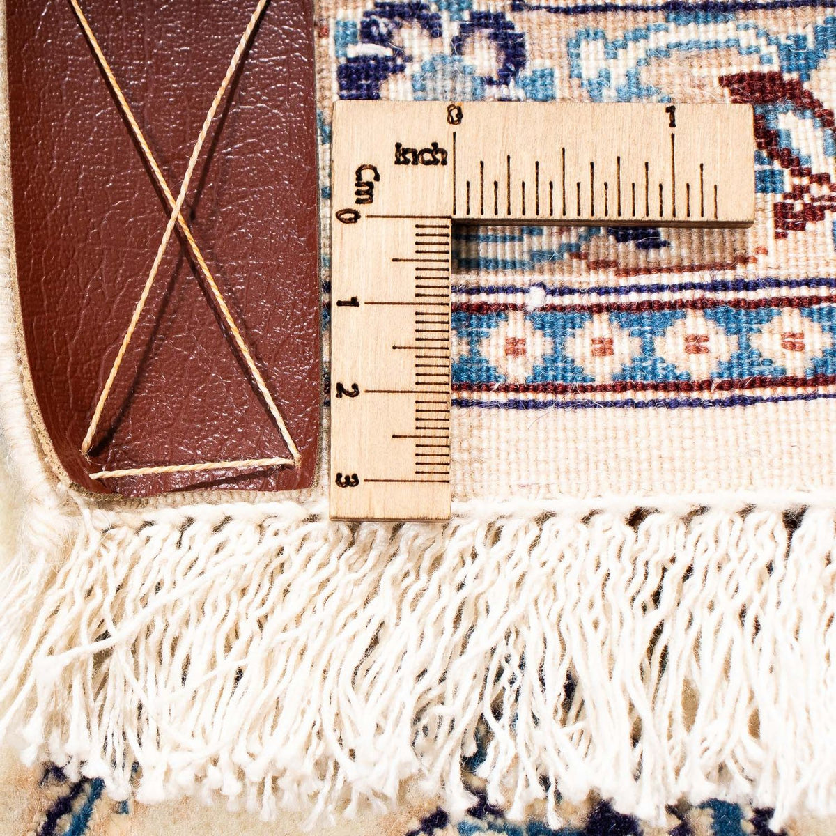 Tapis persan - Nain - Premium - 201 x 130 cm - beige