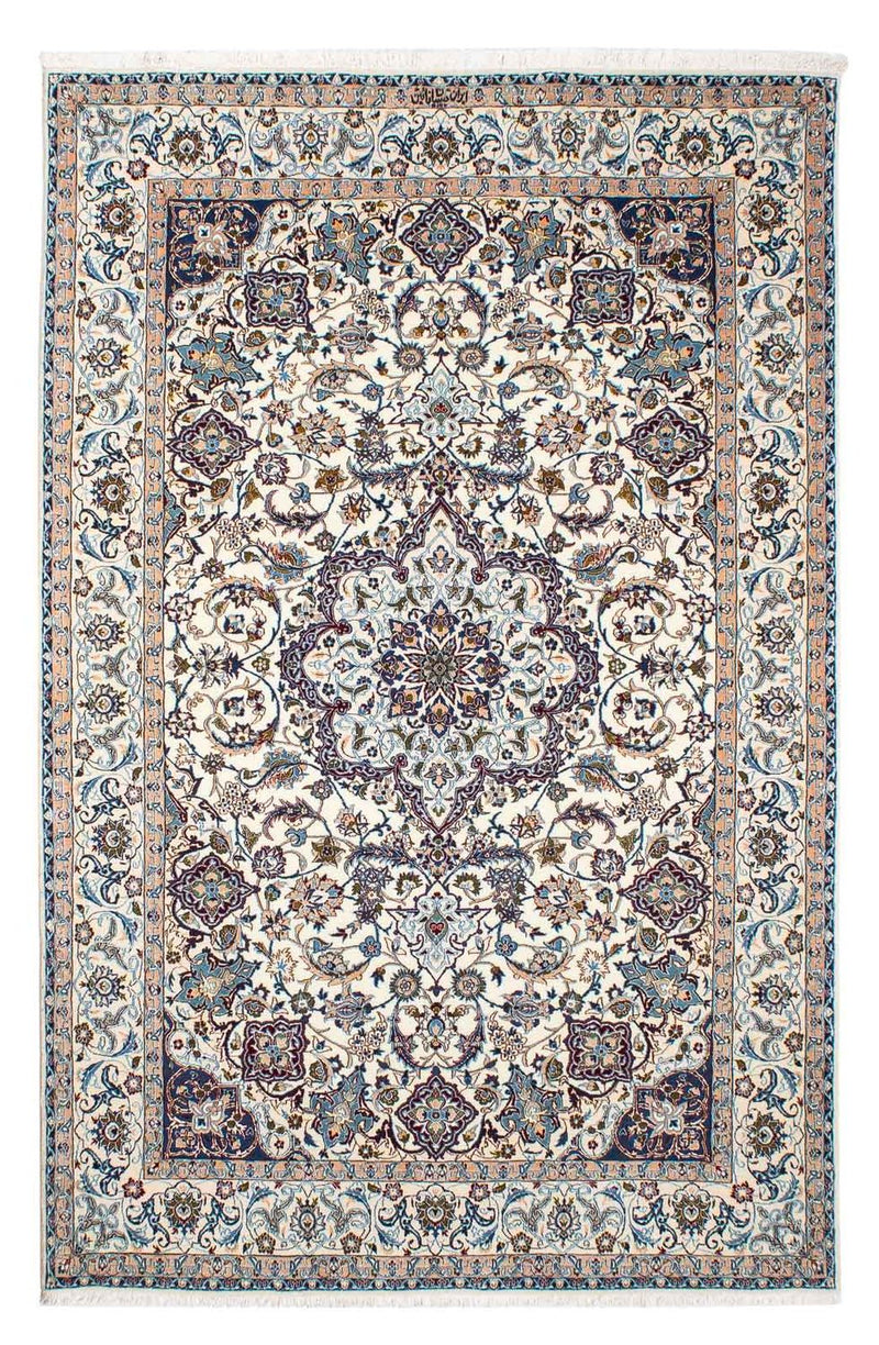 Tapis persan - Nain - Premium - 190 x 128 cm - beige