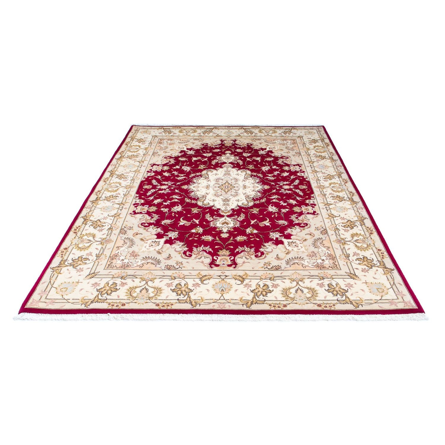 Tapis persan - Tabriz - Royal - 247 x 171 cm - rouge