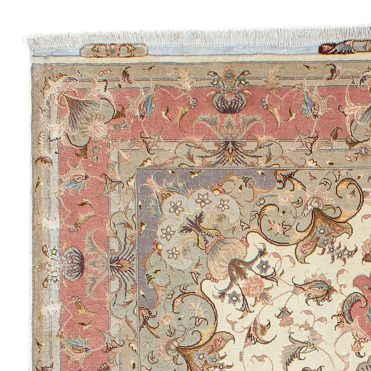 Tapis persan - Tabriz - Royal - 206 x 152 cm - beige