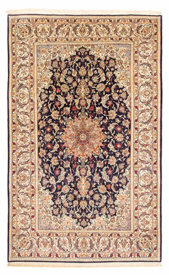 Tapis persan - Isfahan - Premium - 327 x 202 cm - bleu foncé