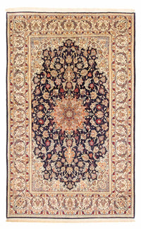 Tapis persan - Isfahan - Premium - 327 x 202 cm - bleu foncé